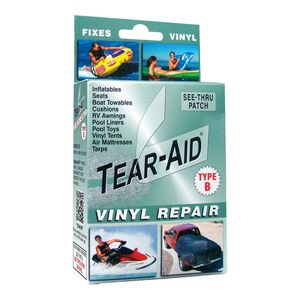 Tear-Aid UV-Resistant Durable Type B Vinyl Tear Repair Patch Kit Clear